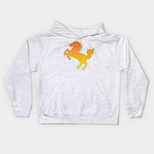 Horse Kids Hoodie by Bethany-Bailey